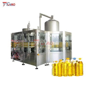 Fully automatic rotary load cell weighing type sunflower oil filling machine edible cooking oil filling machine manufacturer