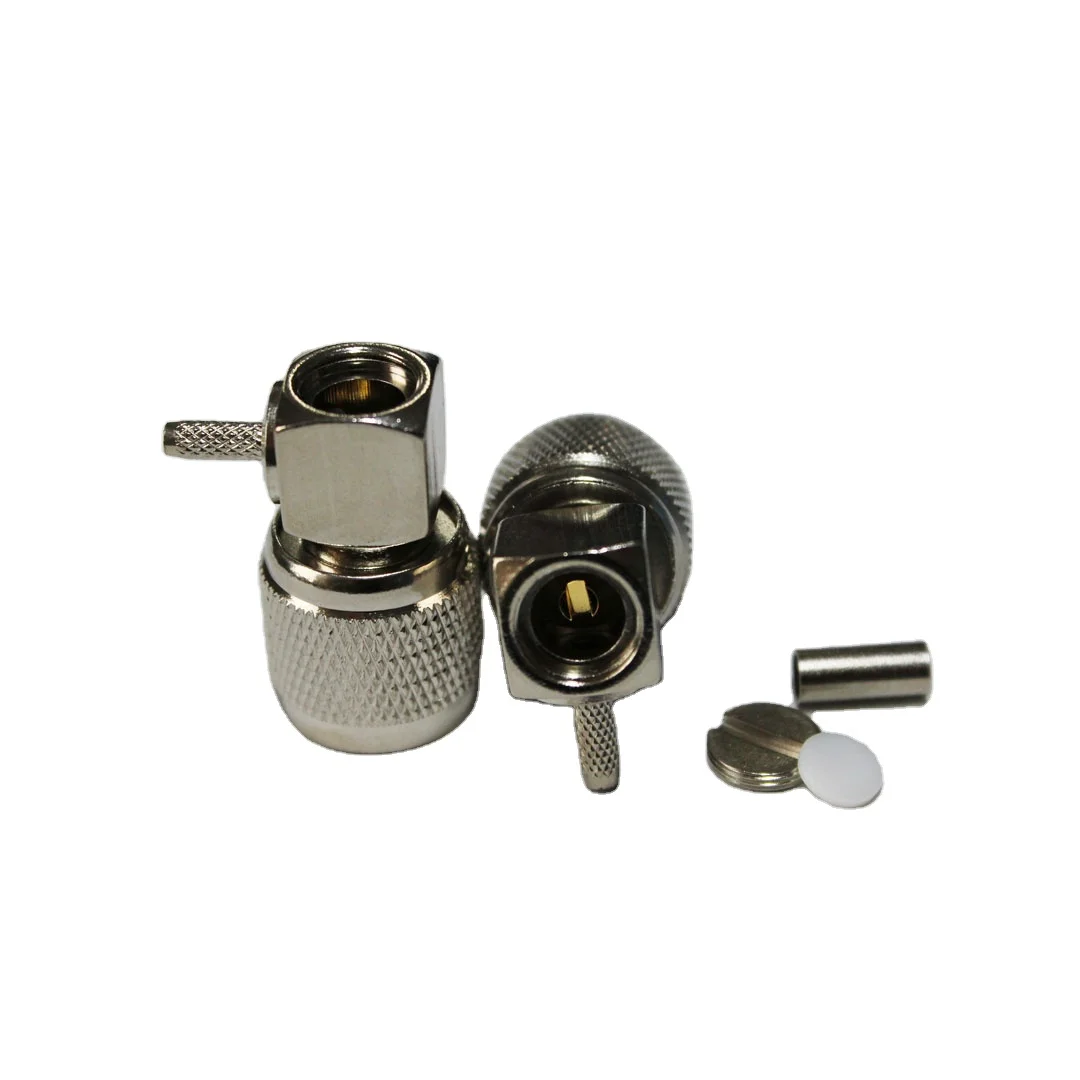 Top Quality High Performance TNC-C-JW1.5 Coax Connector Male Head Right Angle TNC Coaxial Connector for RG316 Cable