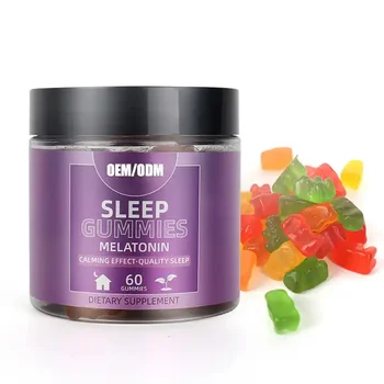 OEM private label halal vegan melatonin gummies for sleep gummy bears melatonin gummy health supplement