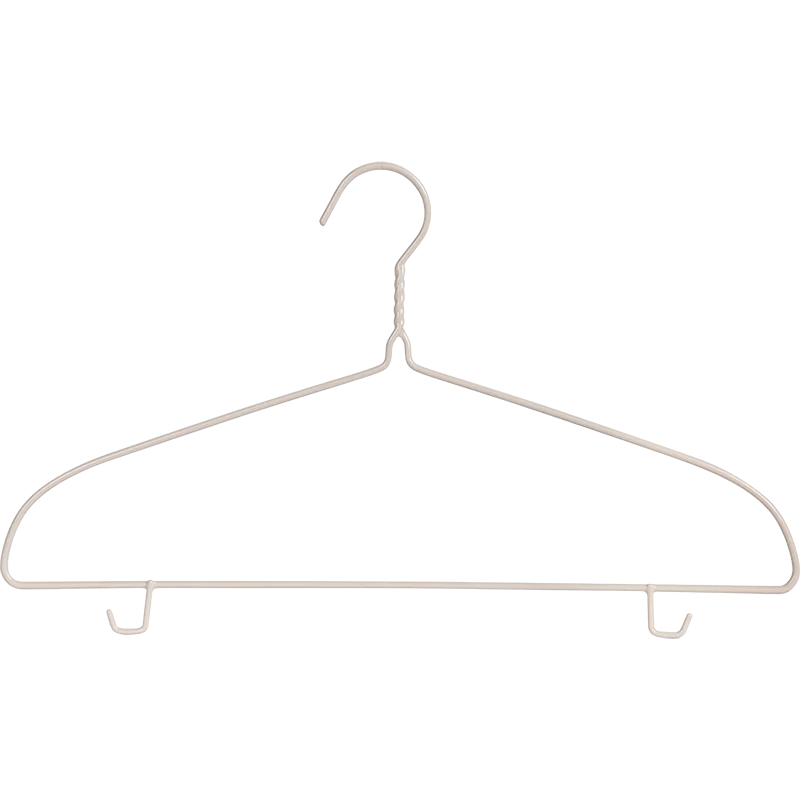 SOLELY SY075 Bestseller Factory Wire Hanger Metal Wire Hanger PE Coated  metal Hanger for Drip Drying with Trouser lips