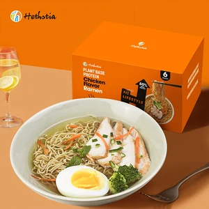 High Protein Chicken Flavor Noodles Air Dried Non-GMO Plant Based Pasta in Bag for Quick Healthy Low-Carb Meals