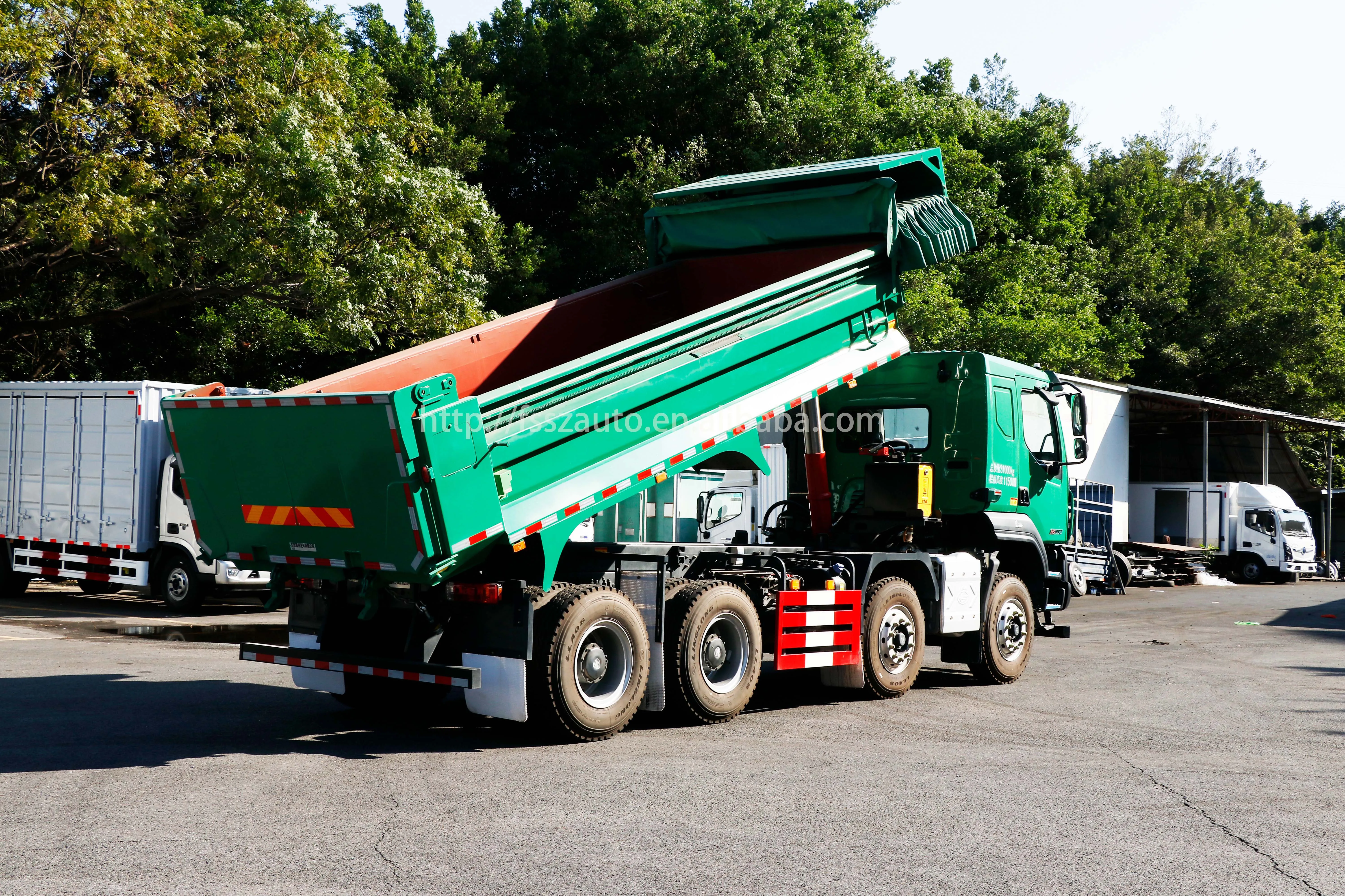 New Dongfeng H5 8x4 12 Wheel Heavy Duty Diesel Dump Truck with Euro 6 Emission and 30T GVW