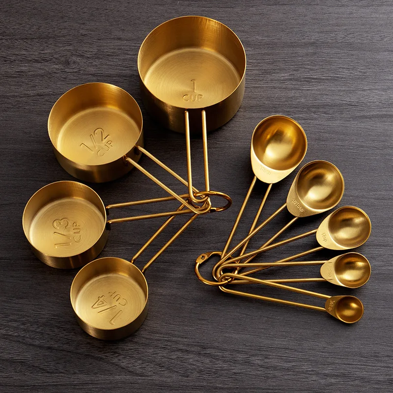 Measuring Cups Premium Stackable Kitchen Measuring Spoon Set Stainless Steel Measuring Cups and Spoons Set