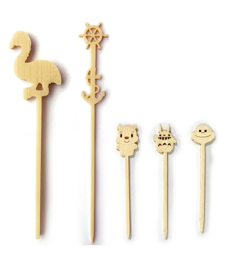 Long Bamboo Coffee Stirrers Cocktail Oem Eco Biodegradable Bamboo Bar