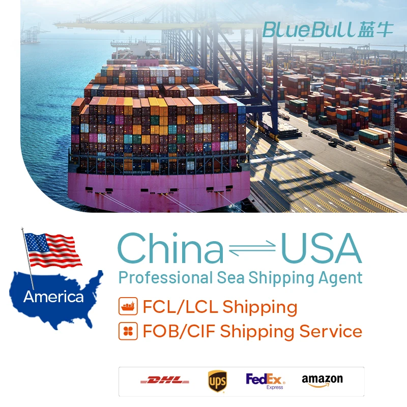 China Sea Freight Shipping Agent to USA Top Chinese Forwarder in Shenzhen/Guangzhou/Yiwu/Xiamen/Dongguan/Foshan Warehouses