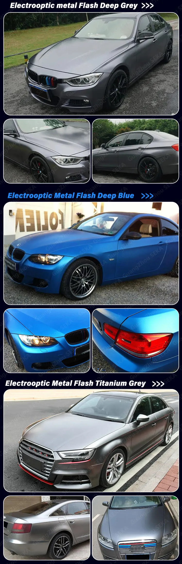 Super Pvc Material Electroplated Metal Sky Blue Car Wrap Vinyl Film ...