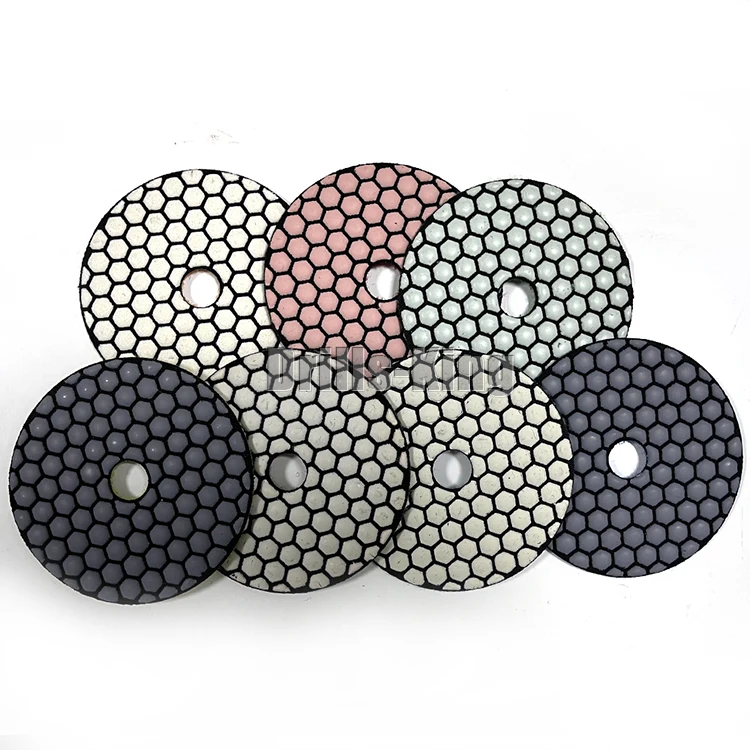 Meetpon Lot De 11 Tampons De Polissage Diamantés 80 Mm - Granit, Marbre, Béton, Pierre