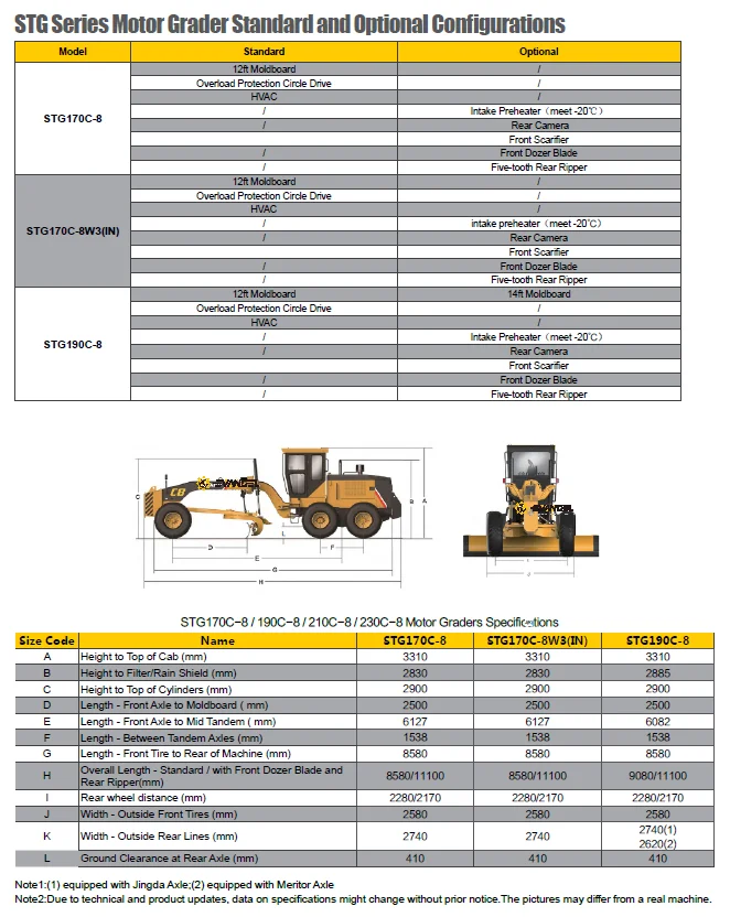 Motor Grader Stg170 Engine Power 173 Hp Operating Weight 16.8tons - Buy ...