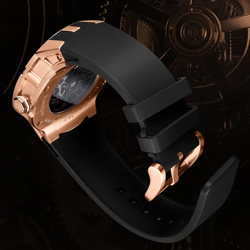 High Quality New Design 5 ATM Waterproof Luminous Automatic Mechanical Man