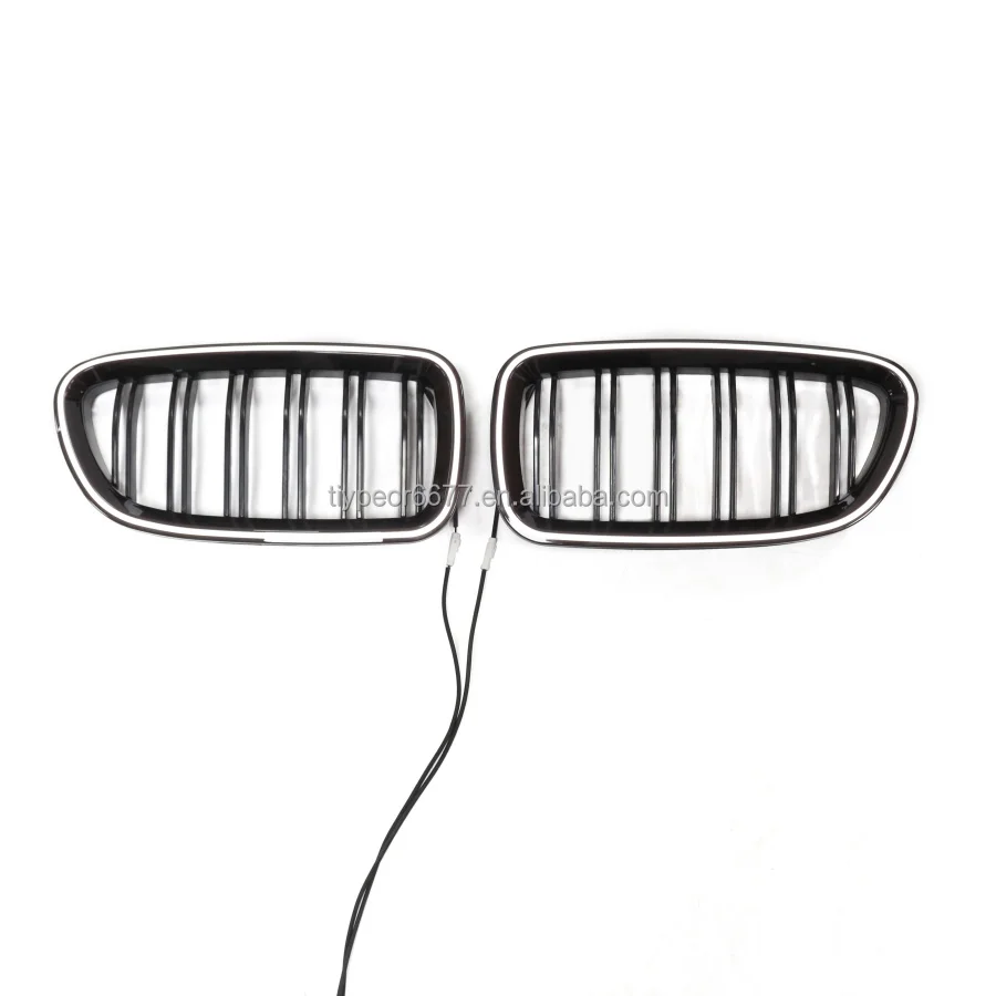 product tiypeor for bmw 5 series f10 f11 2010   2014 2015 2016 with led gloss black bumper kidney grille-3