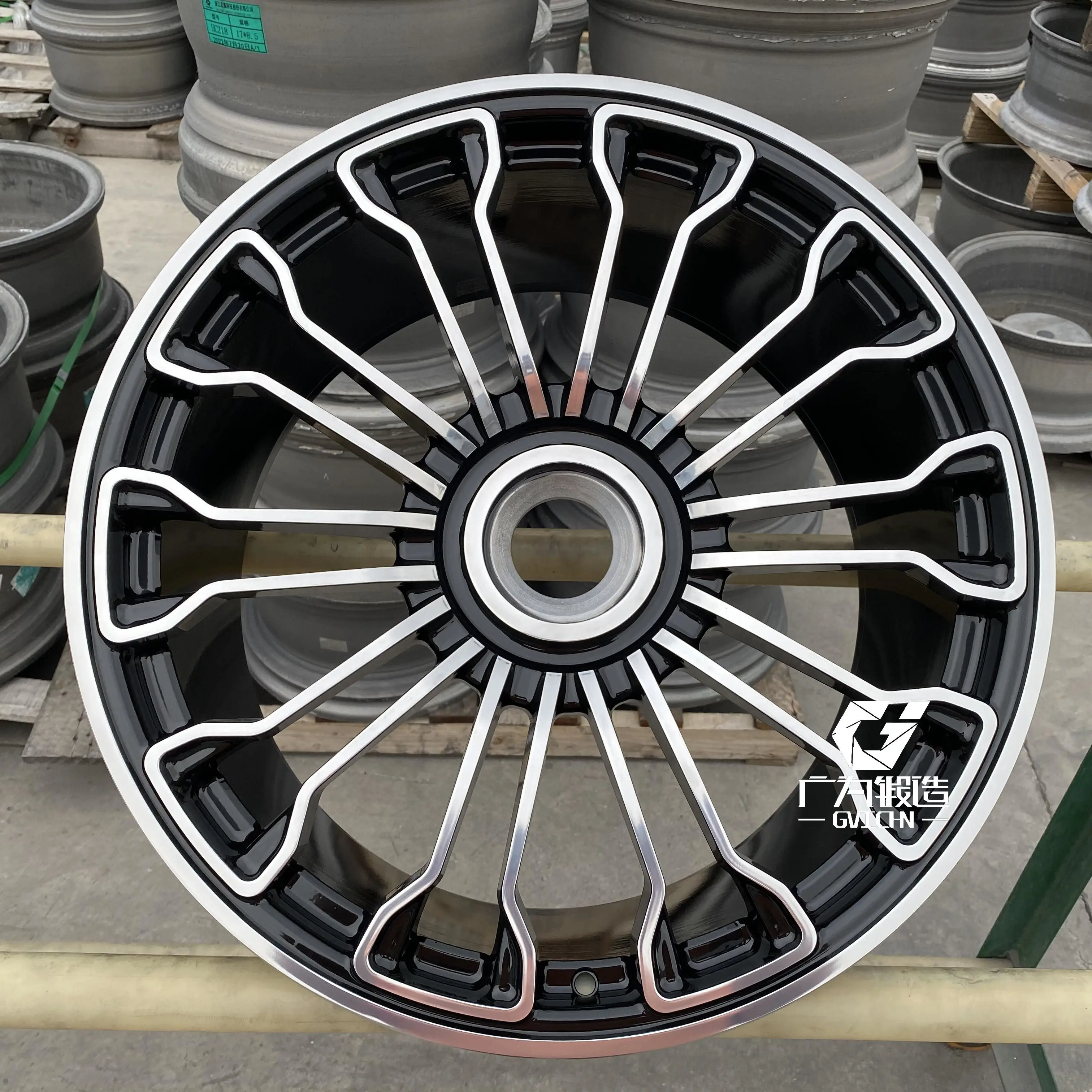 GVICHN Custom 19-22inch Two Piece Forged Racing Car Wheels 71.6 66.6 57.1 6061 Aluminum Alloy Fits Porsche Lamborghini