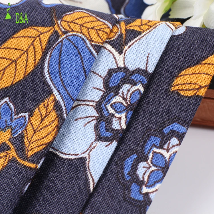 Новый лён 55 45 вискоза 10*10 число витков пряжи с цветочным принтом и льняной ткани