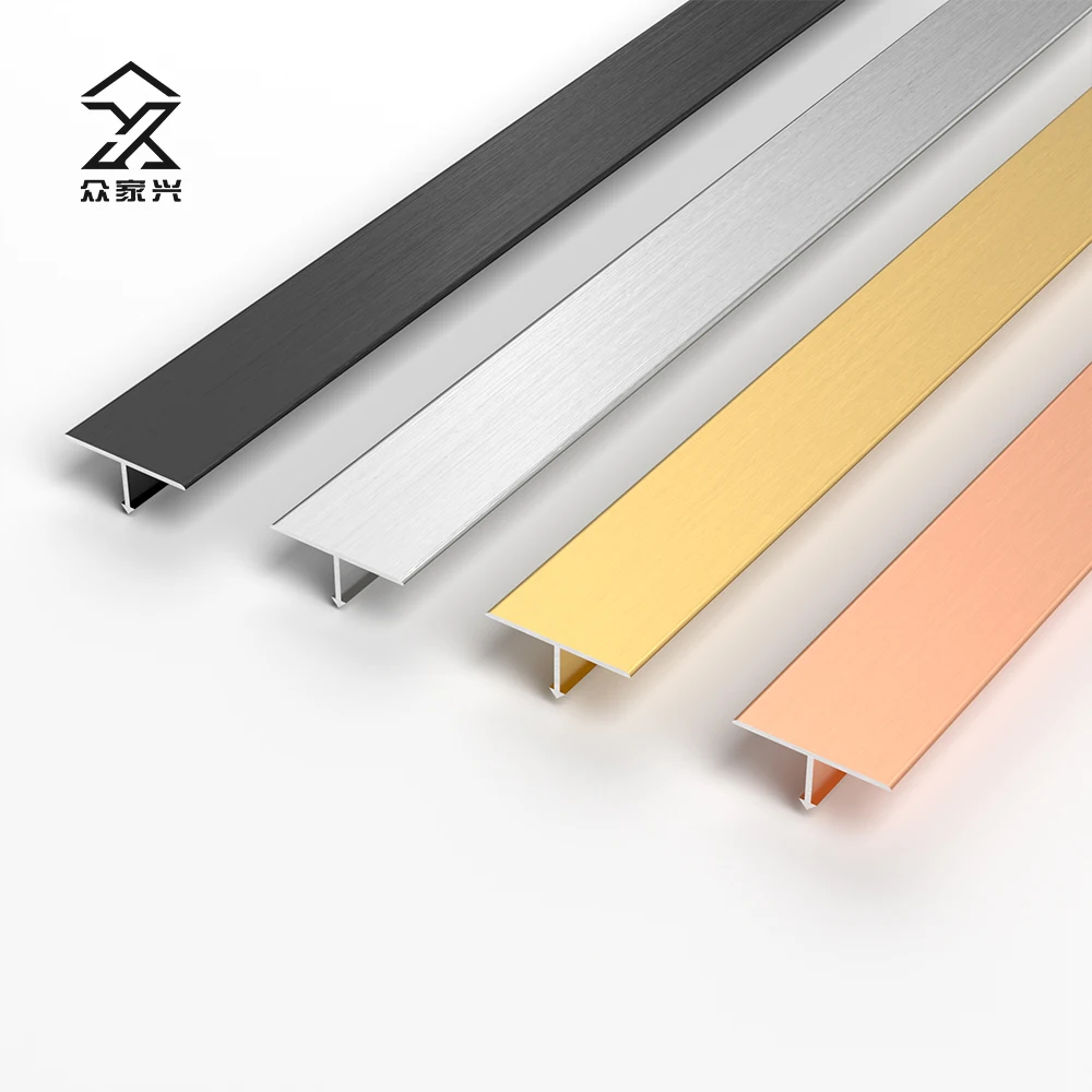 High Quality Solid Metal Transition Strip Wall Aluminium Ceramic Wall Tile Trim Strip details