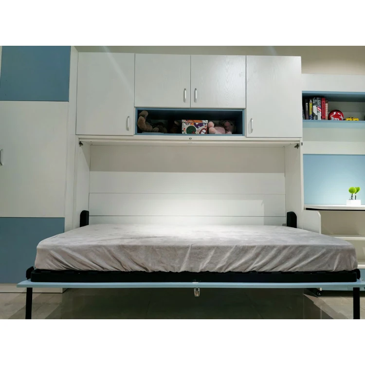 Hidden Murphy Bed Metal Leg Manual Horizontal Folding Space Saving ...