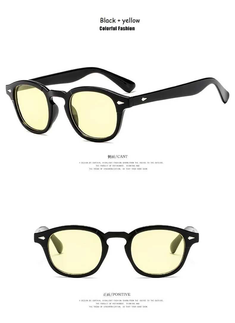 IVSTA New Fashion Johnny Depp Sunglasses Men Style Round Tint Ocean Lens  Brand Party Show Sun Glasses Women Blue Rivet From Chunyushi, $36.85 |  DHgate.Com