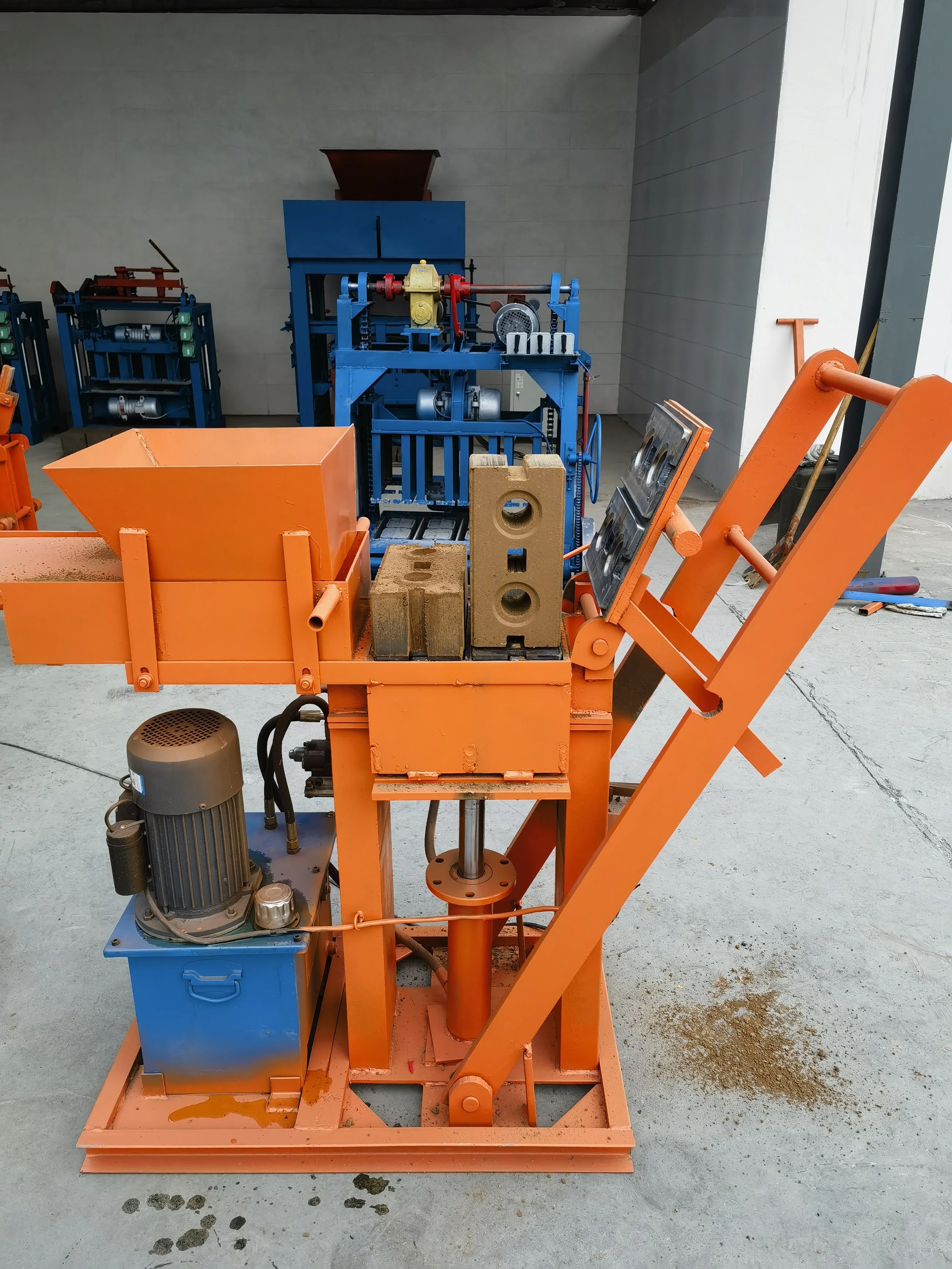 Logo Lego Solid Clay Robot Stack Compressed Erth Paver Laying Model Hydraulic Press Brick Making Semi Automatic Machine Price