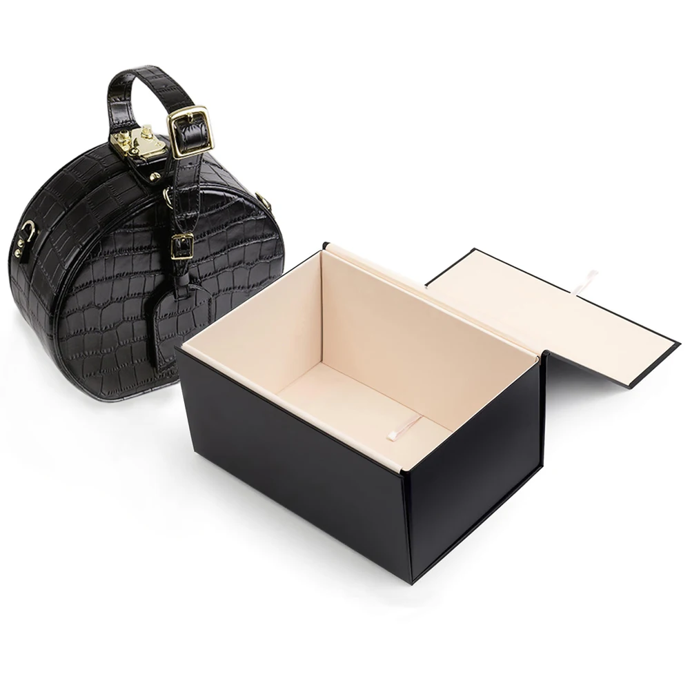 Luxury Custom Logo Printed Paper Handbag Packaging Box Rigid Boxes for Handbags