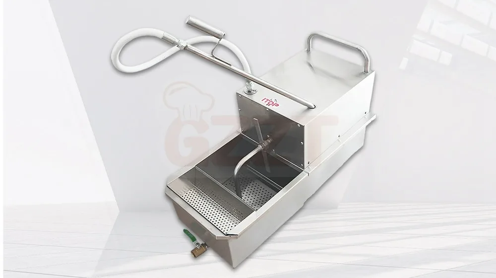 Folding Deep Fryer Filter Machine For Oil Used Cooking Oil Filter Machine 48l Cooking Oil