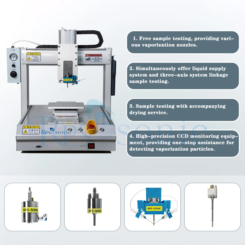 Desktop Ultrasonic Spraying Machine Coating System for Industries Material Coating With Spray Nozzle