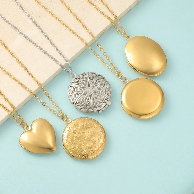 Photo Locket Pendant Necklace