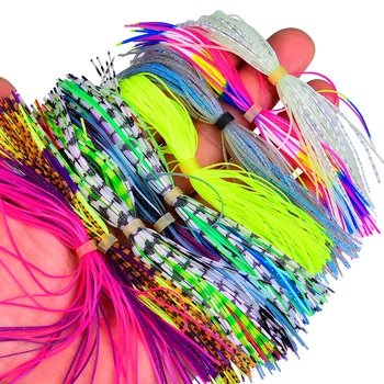 Cheery Novelty 50-Stock Silicone Clamp Skirt Fishing Lure Accessories Replacement Spinnerbait for Marlin for River Position – Soft Lure – view 2