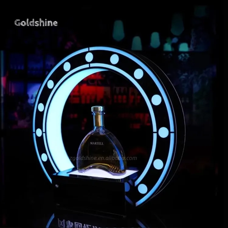 Rechargeable LED Acrylic Bottle Presenter with Remote Control for