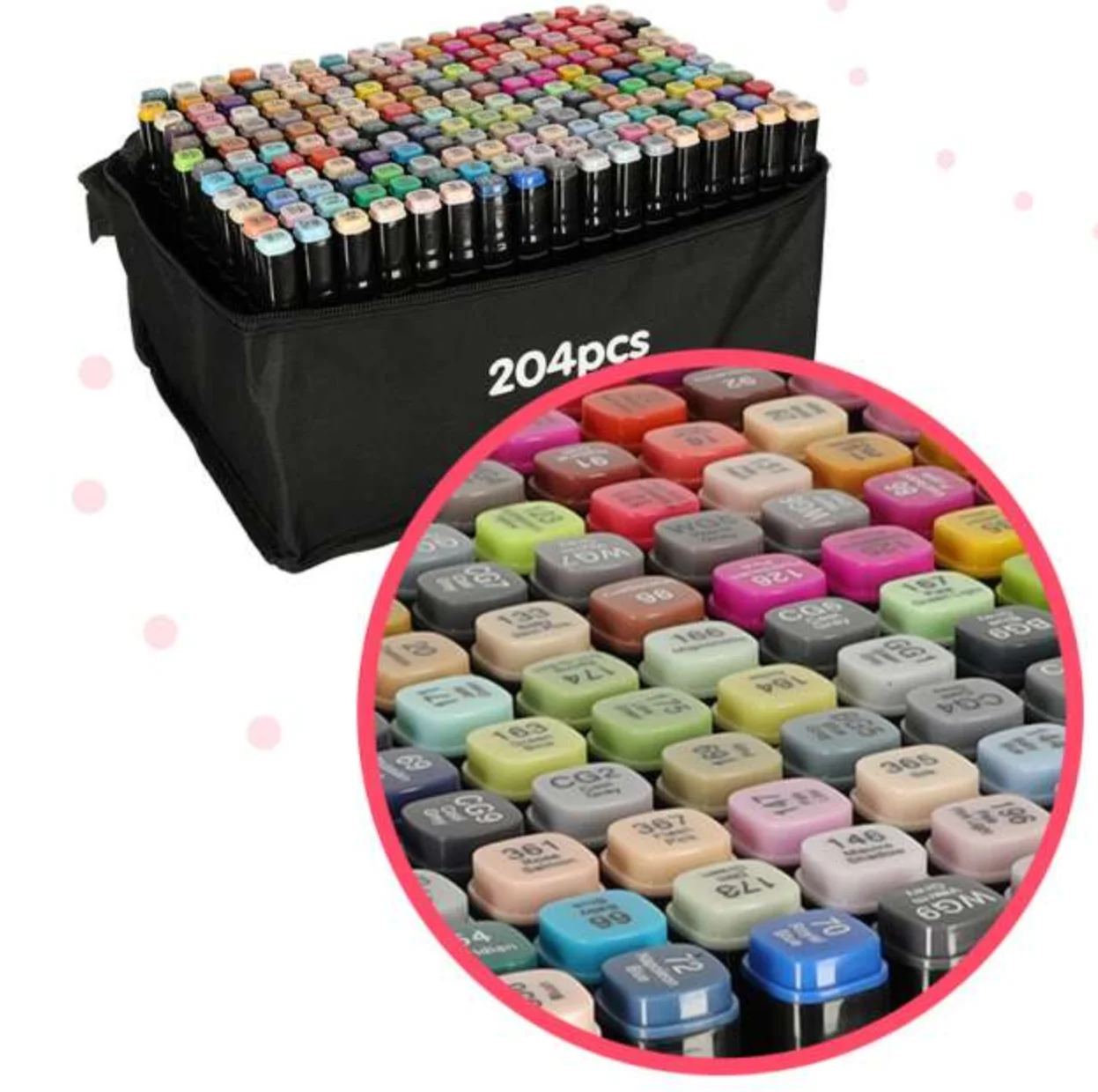 Набор маркеров для рисования 24 48 60 80 168 262 цветов на спиртовой основе