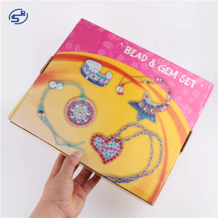 Hand Plastic Art Loose Craft Diy Jewelry Toy Beads Kit