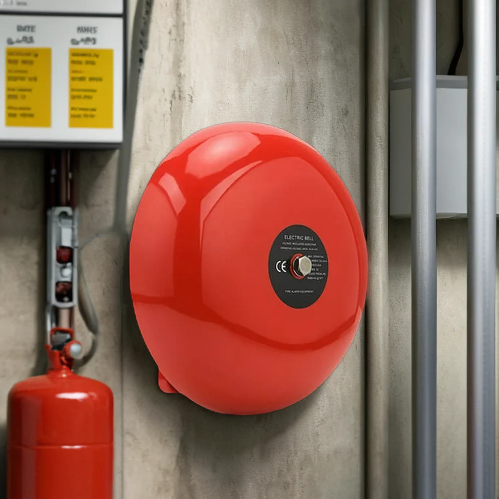 2024 Summer Factory 24V Fire Alarm Bell Ring Duralumin Big Tone and Simple Wiring Outdoor Sound Electric Conventional Type