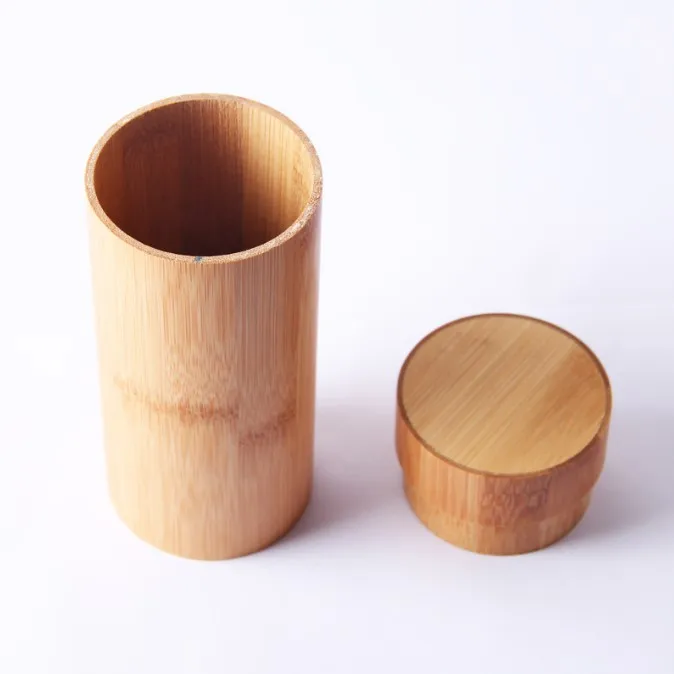 product wholesale round bamboo jar natural handmade bamboo sunglasses box bamboo container for kitchen spice-26