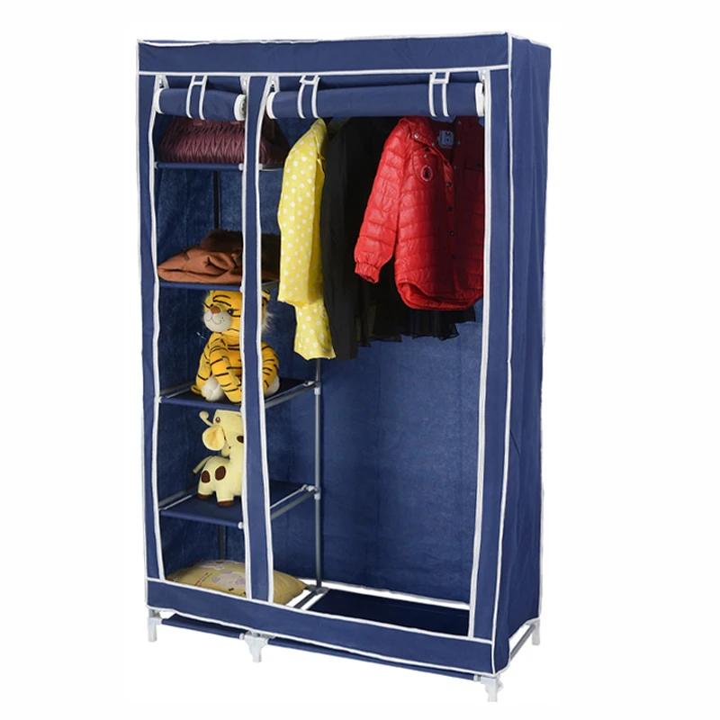 105x45x170cm Non-woven Wardrobe Bedroom Folding Portable Clothing