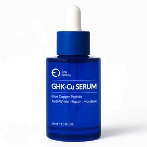 High Concentration Copper Peptide GHK-Cu Anti-Aging Serum for Face Fine Lines Reduction Skin Regeneration for Evia Beauty