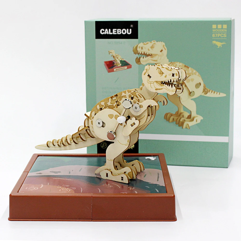 T-Rex 3D Wooden Puzzle – Kikkerland Design Inc