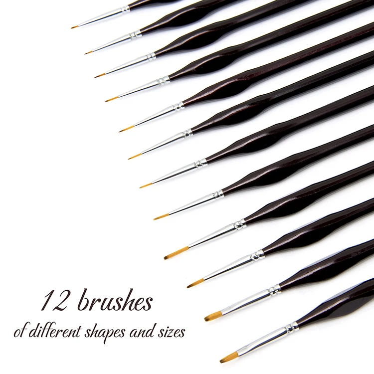 Персонализированные профессиональные детали Премиум кисти для рисования набор кистей на холсте