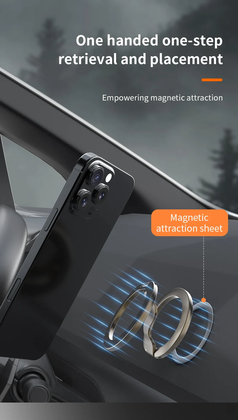 Magnetic Phone Stand with Adjustable Height Flexible Bendable Arm for Desk Office Strong Magnet Waterproof Design