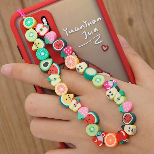 Breloques Perles Cerise Pour Téléphone - Lot De 2, Design Mignon Et Accroche Facile, Idéal En Cadeau