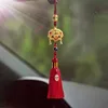 Colgante para coche con diseño de aceite goteando - Rojo Vino