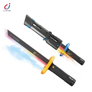 Chengji Battery Operated Toy Sword Cool Design Technological Sense Smoke Led Lightsaber Light Saber Sword Laser Sword Toys