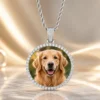 Platinum large size pendant+24inch*5mm twisted chain