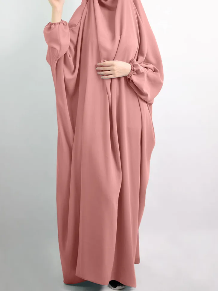 Robe Prière Musulmane Abaya - Jilbab Hooded Polyester Longueur 135cm