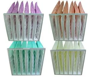 Filter Medium F7 Pink Medium Efficiency Pocket Air Filter Bag Chemical Filter for Collect Dust
