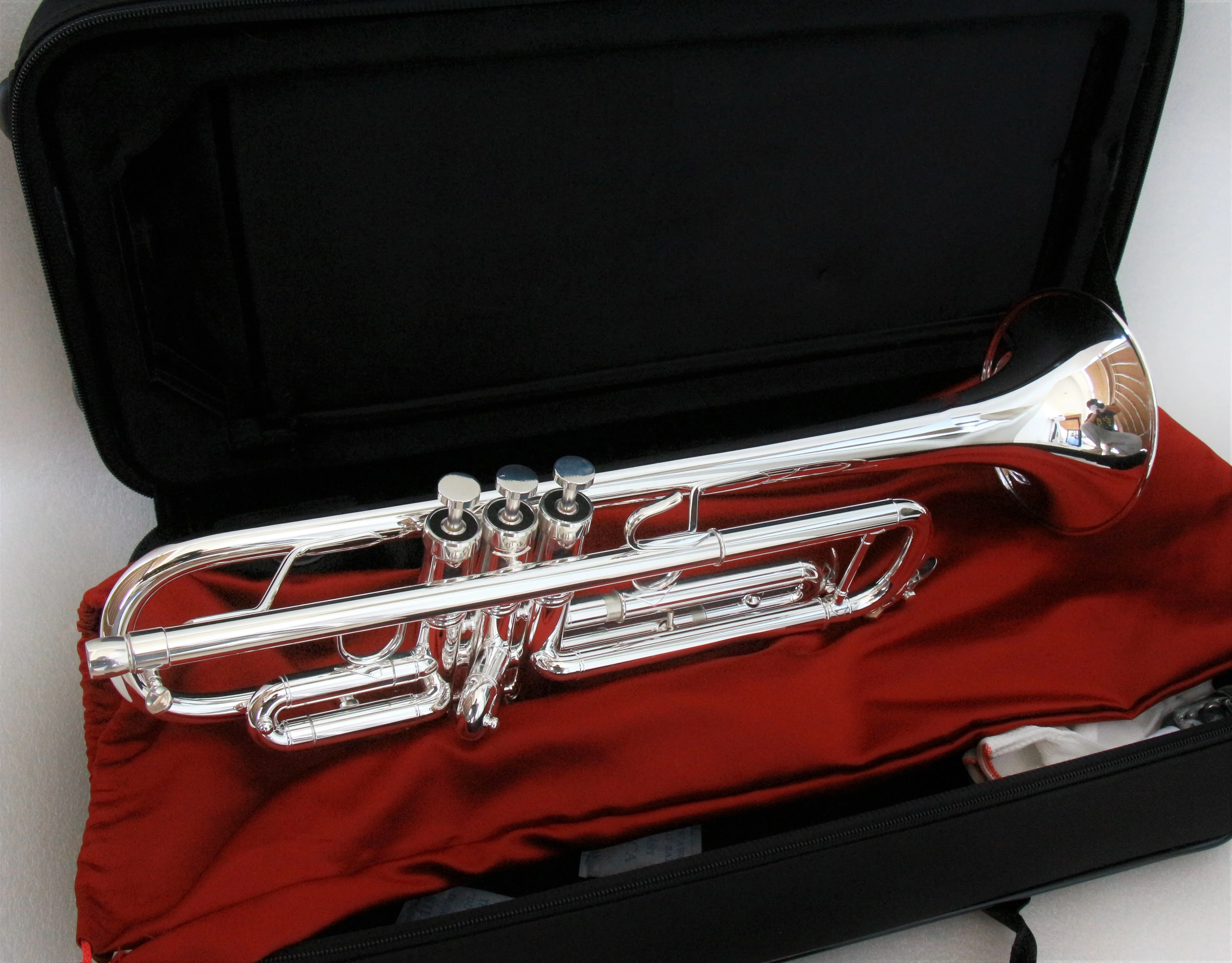 Wholesale professional trumpet with sterling silver plated trumpet