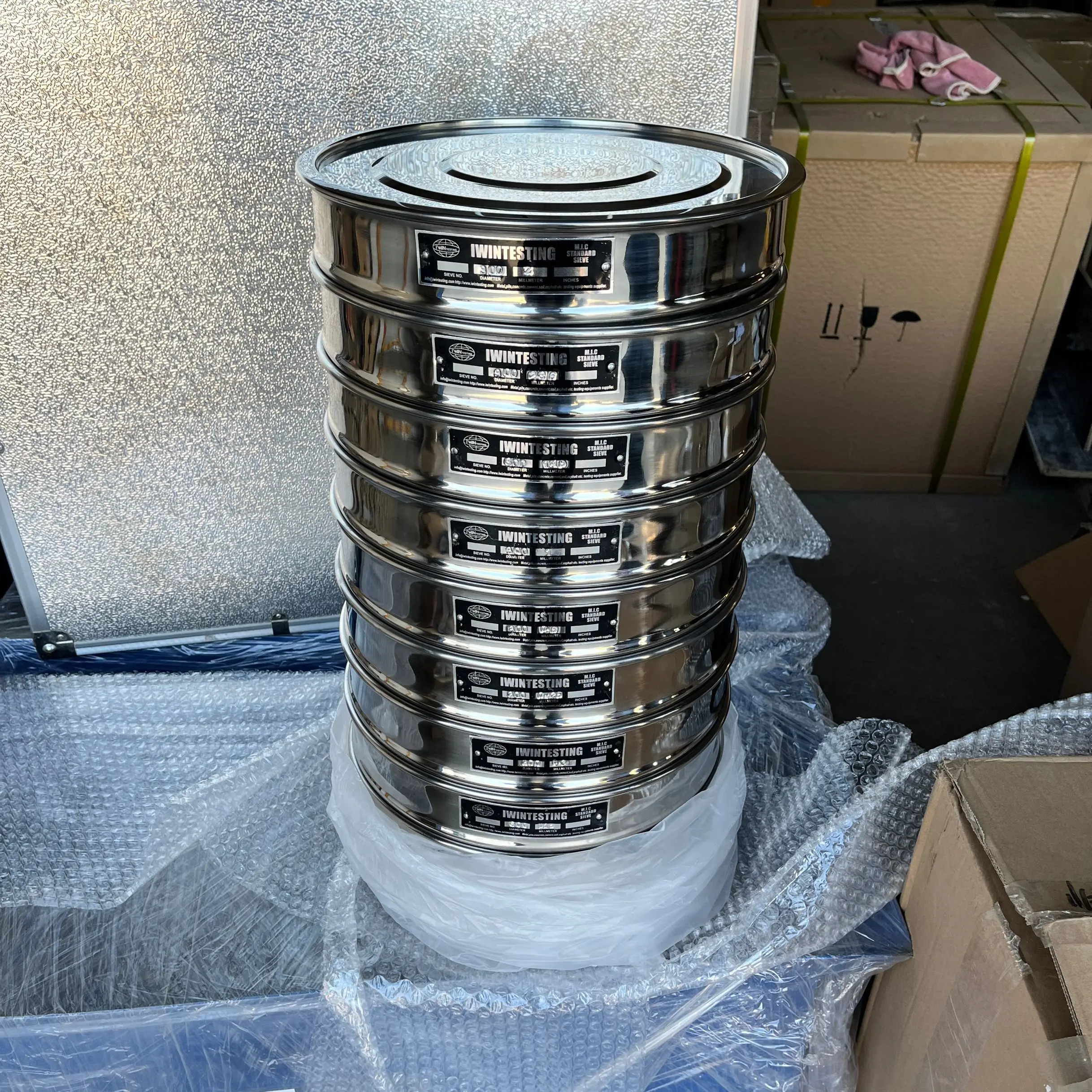 Fast Delivery High Precision Stainless Laboratory Test Sieve Price Astm Standard Test Sieves