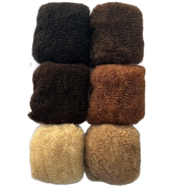 KAMA Brazilian Remy Afro Kinky Bulk 100% Human Hair Micro Twist 30g/50g Machine Double Weft Crochet Attachment