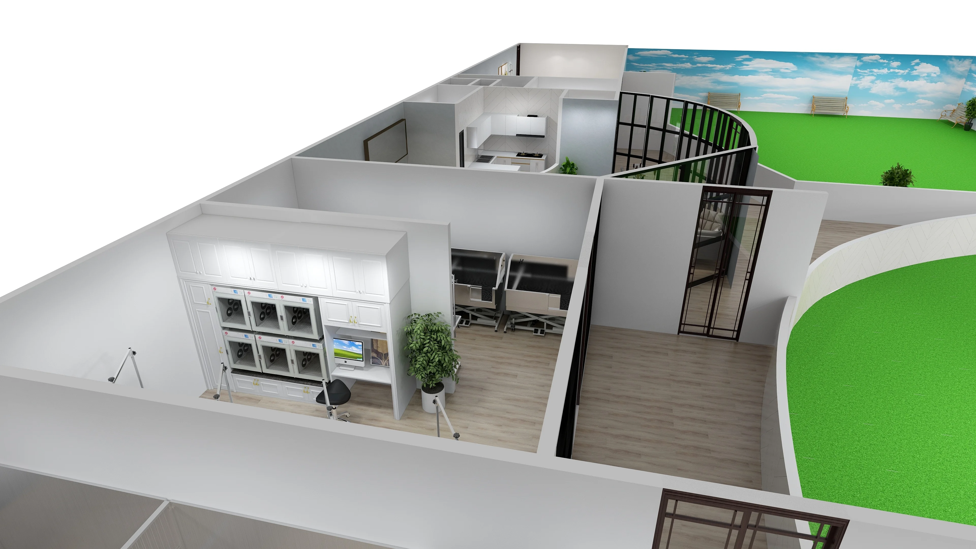 Easy Disassemble Heavy Duty Enclosure Dog Crate Pet Run Kennel