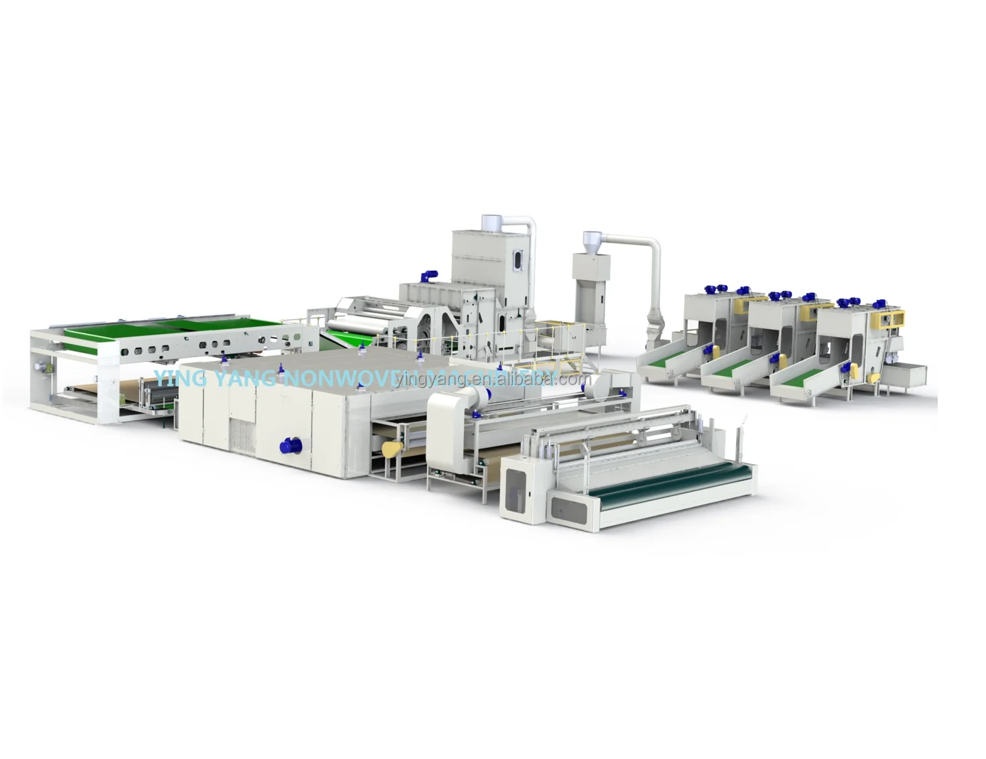 Мягкая Термическая линия по производству ватных нетканых материалов для машины производства стеганых