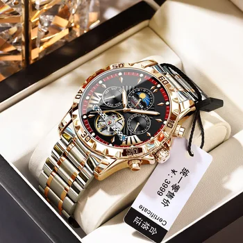 POEDAGAR brand new automatic men's mechanical watch waterproof luminous live foreign trade explosions-pieces on behalf of the