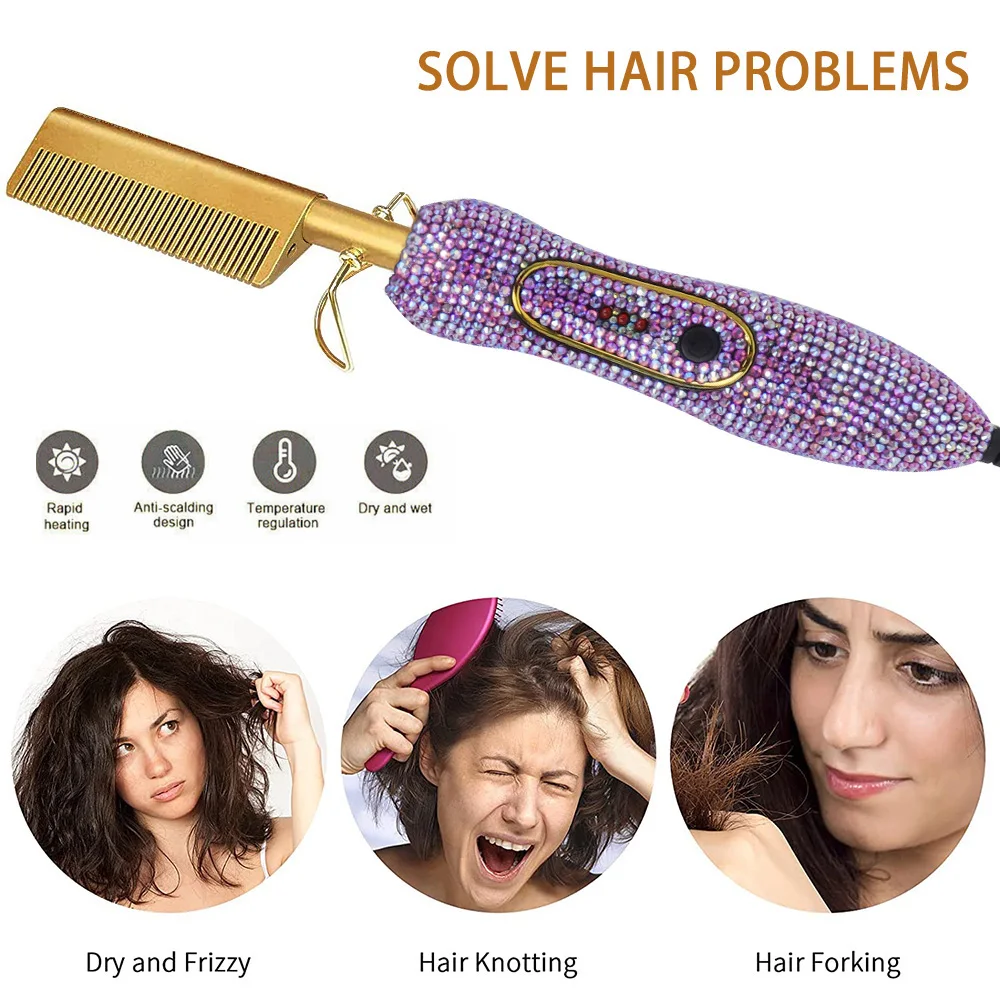 Peine Eléctrico Para Hombre,Alisador Fino,Alisador De Pelo,Alisador - Buy  Universal De Hierro Plano Profesional En Línea Oro China Automático Peine  Caliente Etiqueta Privada Mini Buena Gran Cepillo De Pelo Para El,Rápido  Secador