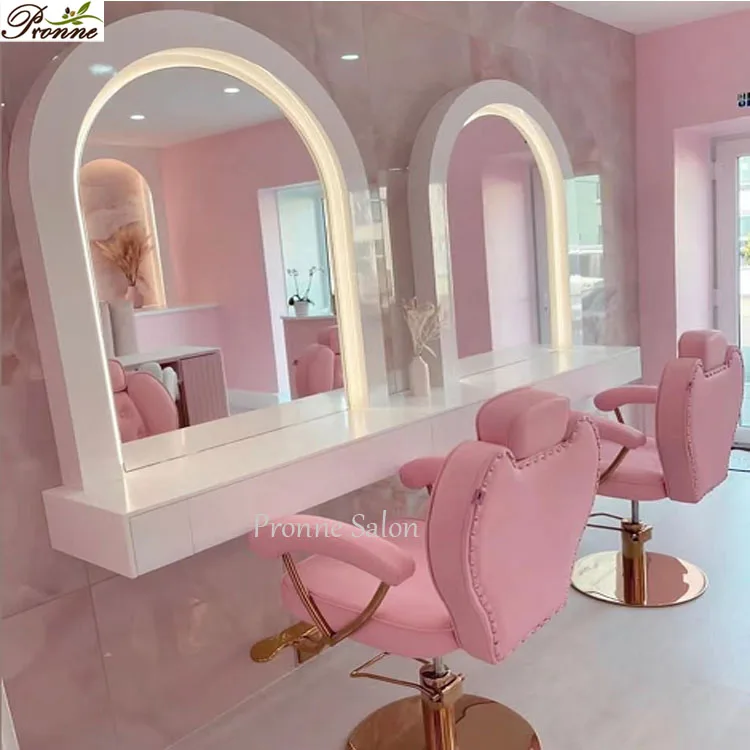 Nail Salon Pink Glitz Salon Chair Lovely Design Hair Dresser