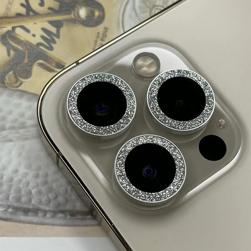 Для iPhone 11 12 13 Pro Max Защита объектива камеры, 9H закаленное стекло для камеры защита экрана Алмазный для iPhone 13